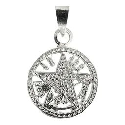 Collar Plata 925 Tetragrámaton Diamantado con Cordón Ajustable - Imagen 4
