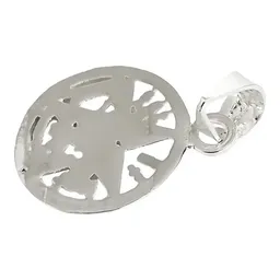 Collar Plata 925 Tetragrámaton Diamantado con Cordón Ajustable - Imagen 6
