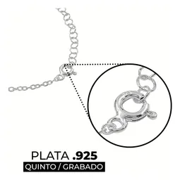 Collar Plata 925 Tréboles Negros Zirconia Ajustable para Mujer - Imagen 4