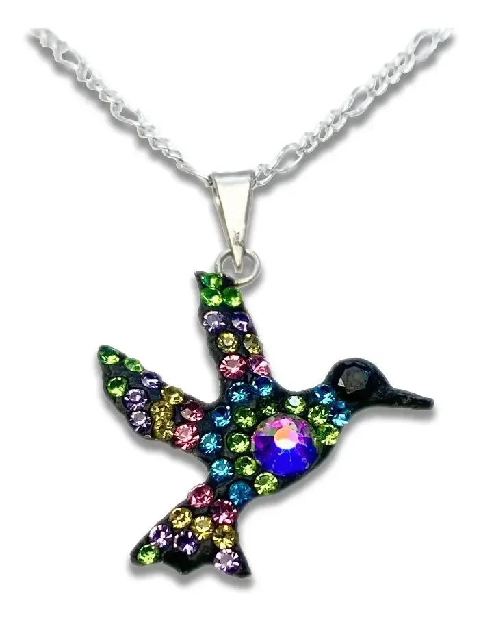 Collar Plata 925 Zirconia Multicolor Elegante Unisex - Joyaris joyería fina artesanal mexicana
