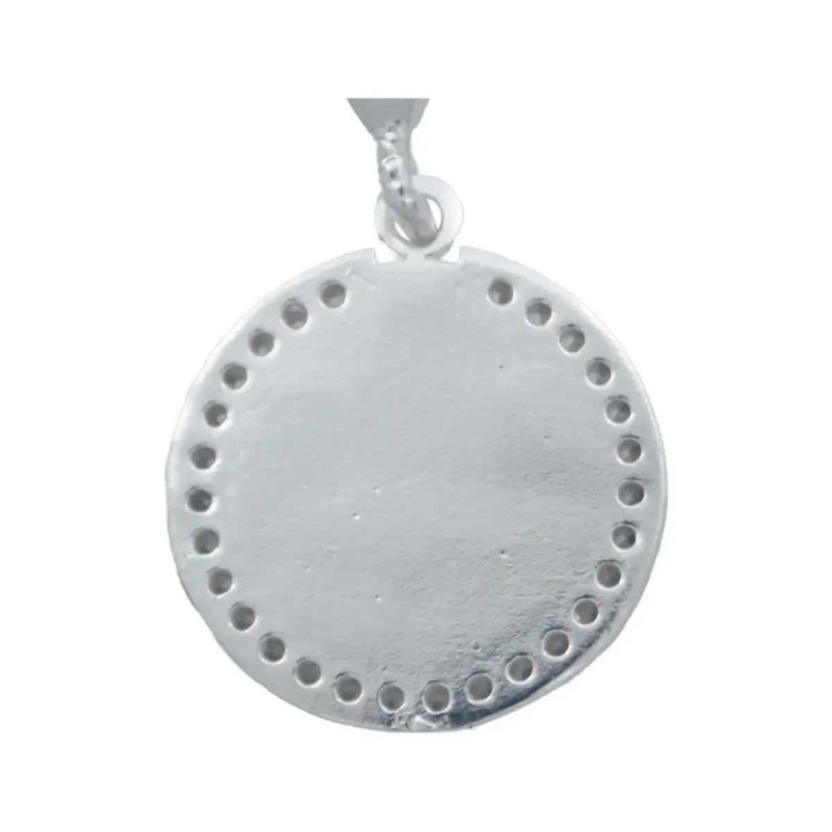 Collar Dije Graduación Plata .925 con Zirconia Cadena Barbad - Imagen 5