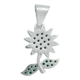 Collar Plata Esterlina 925 Flor Zirconia Violeta para Mujer - Imagen 4