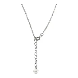 Collar Plata Ley .925 Diseño Infinito con Zirconia - Imagen 4