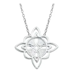 Collar Plata Ley 925 Nudo de Bruja con Triqueta Símbolo de Protección - Imagen 3