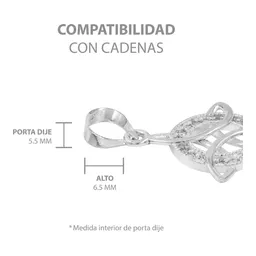 Collar Plata Ley .925 Nudo de Bruja Zirconias Blancas 50cm - Imagen 7