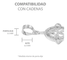 Collar Plata Ley .925 Nudo de Bruja Zirconias Blancas 50cm - Imagen 7