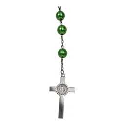 Collar Rosario San Judas Tadeo Verde 80 cm Cadena Vínculo - Imagen 5