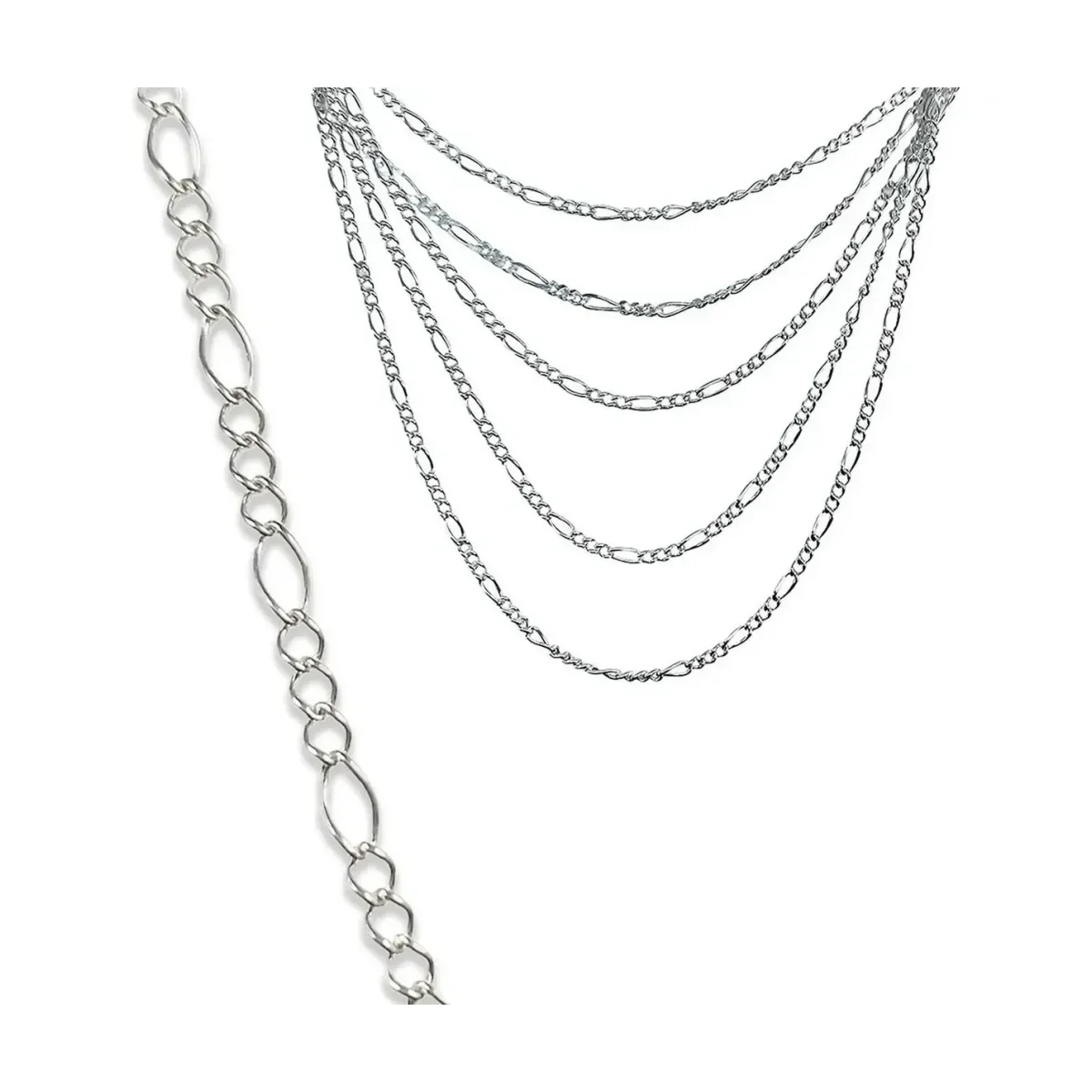 Conjunto Cadena Aretes Plata 925 Nudo Bruja con Zirconias Joyería Artesanal - Imagen 8