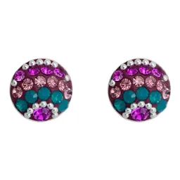 Conjunto Collar Aretes Plata 925 Colibrí con Piedras Multicolor Artesanal - Imagen 3