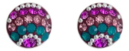 Conjunto Collar Aretes Plata 925 Colibrí con Piedras Multicolor Artesanal - Imagen 3