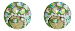 Conjunto Collar Dije Colibrí Plata 925 con Piedrería Verde Artesanal - Imagen 3