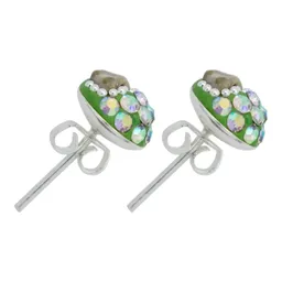 Conjunto Collar Dije Colibrí Plata 925 con Piedrería Verde Artesanal - Imagen 4