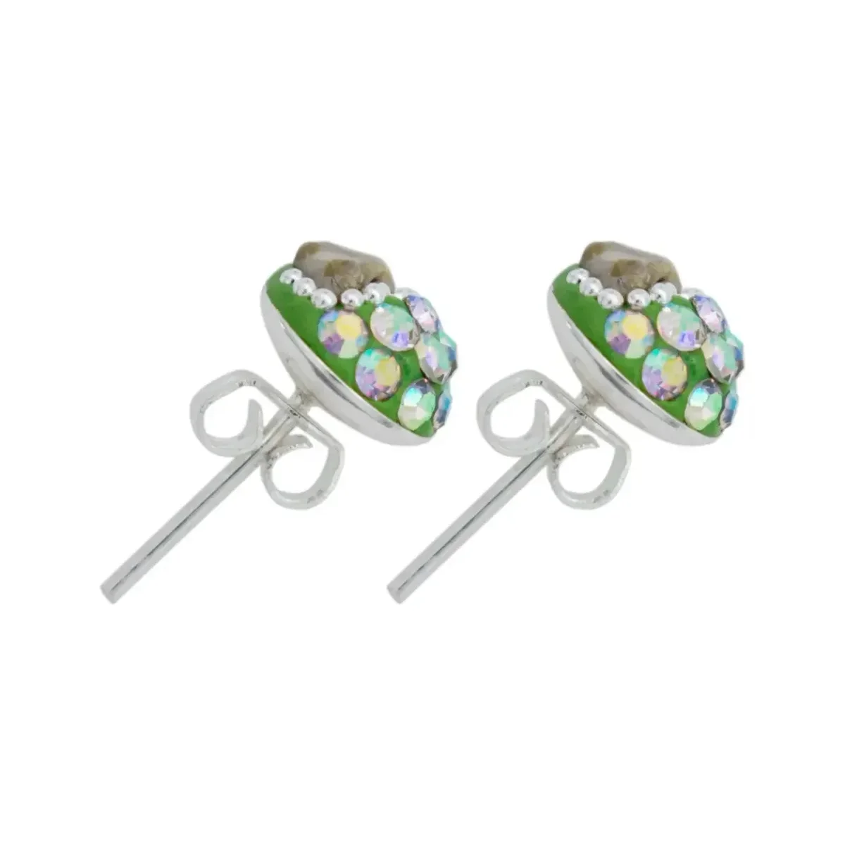 Conjunto Collar Dije Colibrí Plata 925 con Piedrería Verde Artesanal - Imagen 4