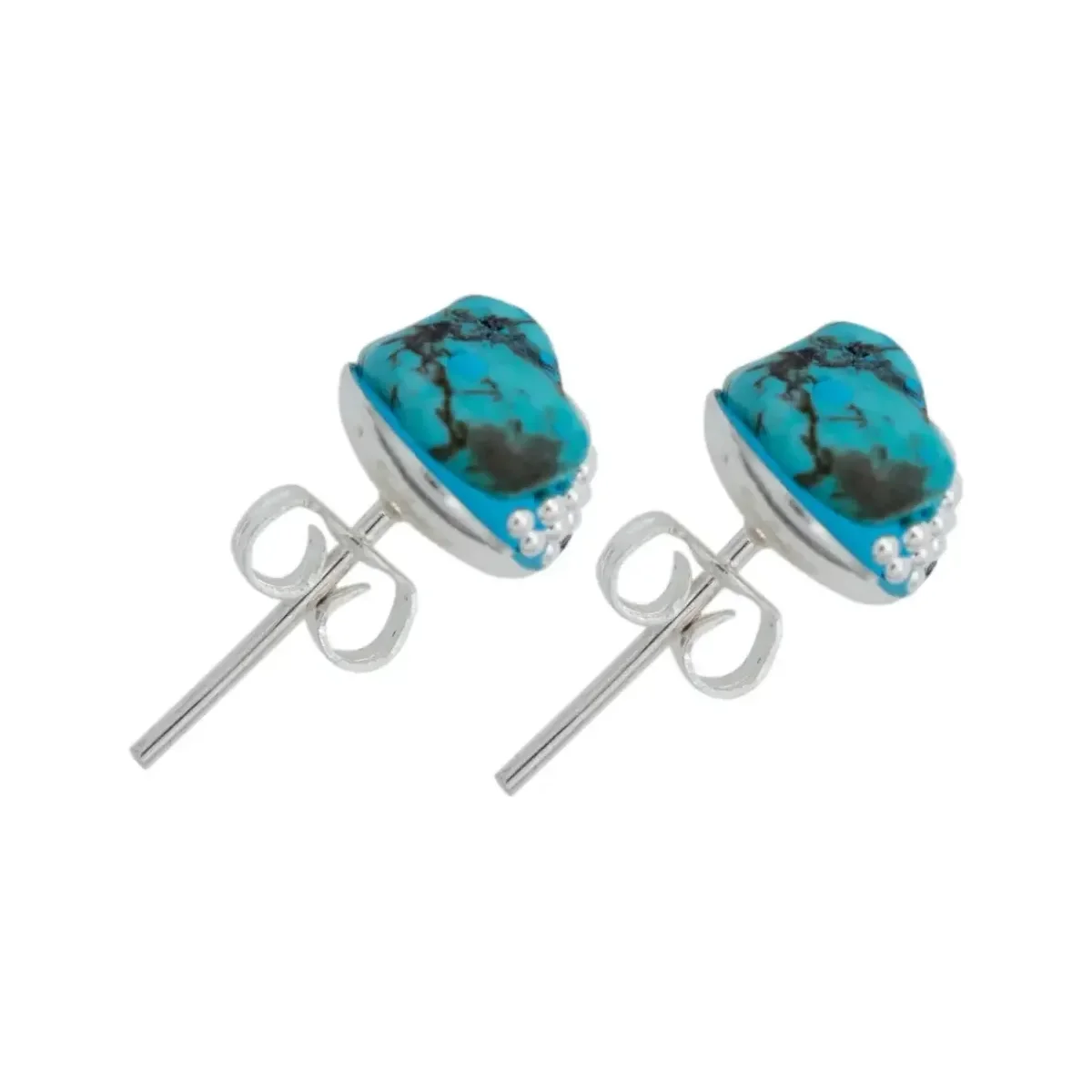 Conjunto Collar y Aretes Plata 925 Colibrí con Piedrería Celeste - Imagen 4
