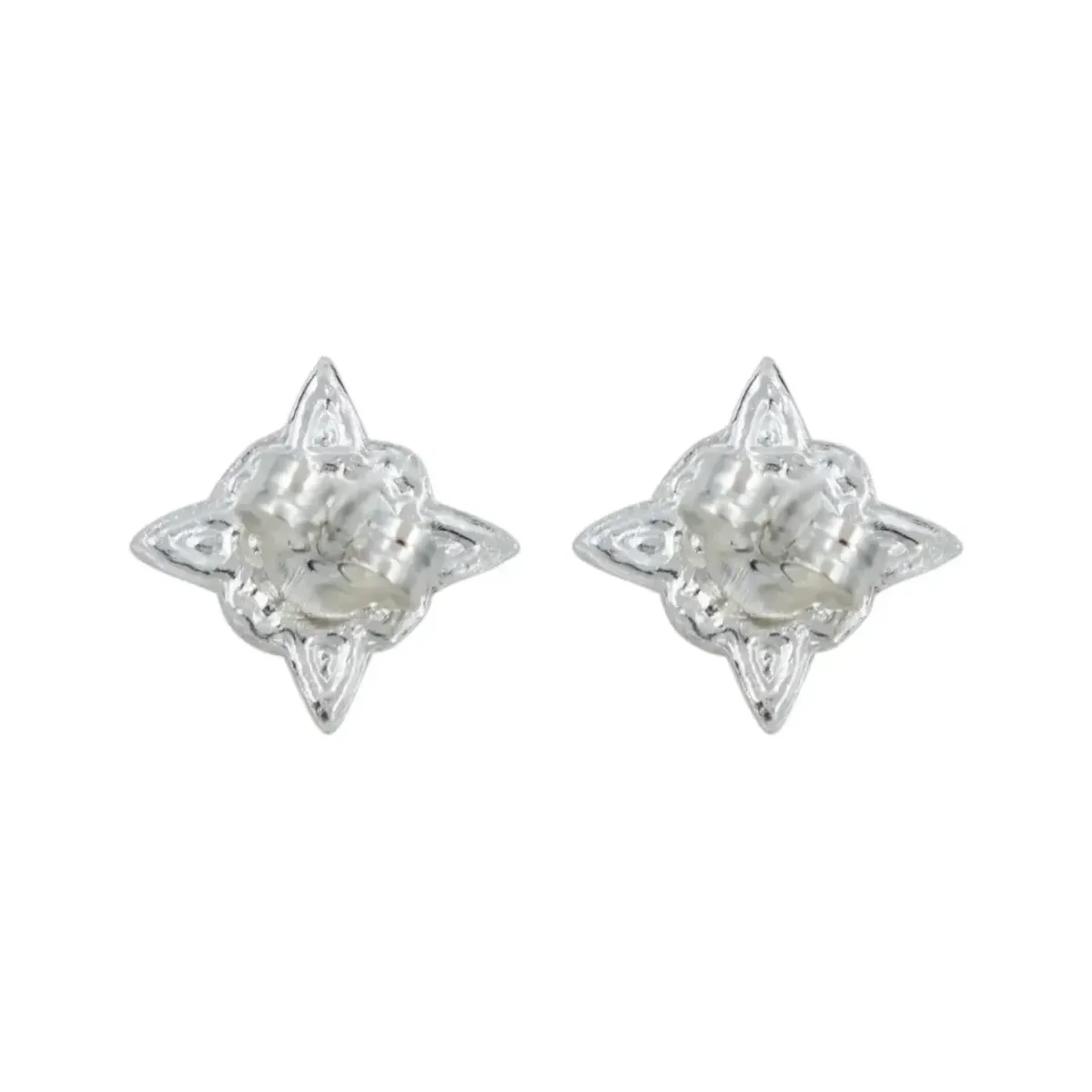 Conjunto Dije Aretes Cadena Plata 925 Nudo de Bruja Artesanal - Imagen 4