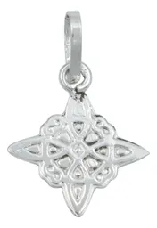 Conjunto Dije Aretes Cadena Plata 925 Nudo de Bruja Artesanal - Imagen 5