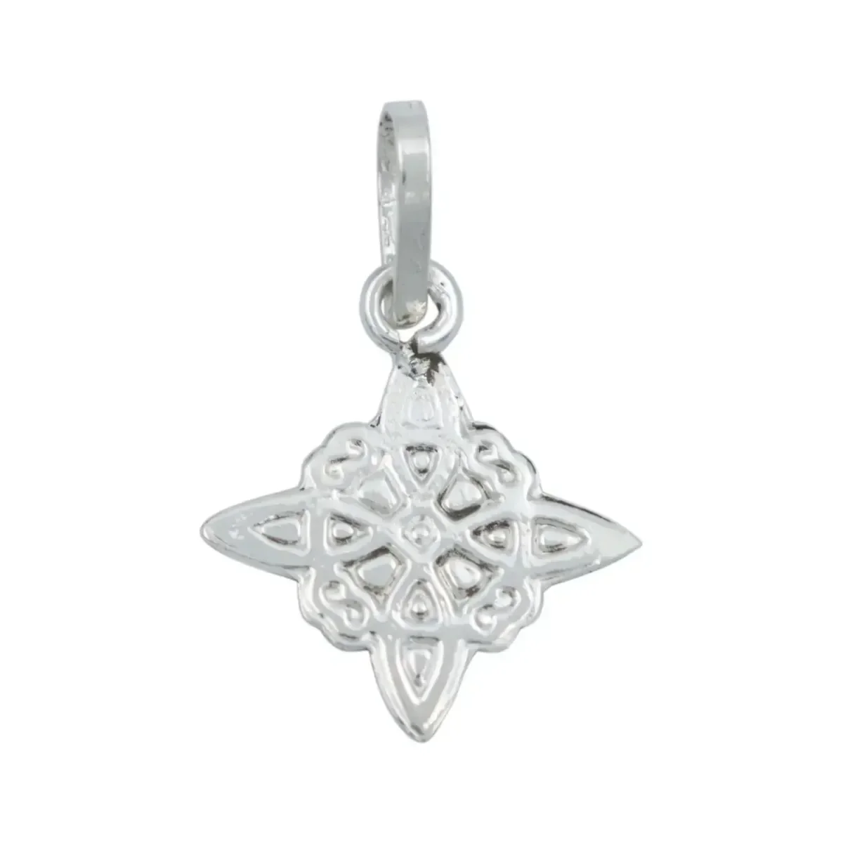 Conjunto Dije Aretes Cadena Plata 925 Nudo de Bruja Artesanal - Imagen 5