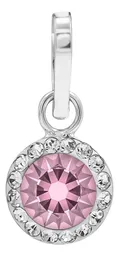Conjunto Dije Aretes Plata 925 Zirconia Rosa Joyería Mujer - Imagen 3