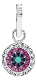 Conjunto Dije Aretes Plata 925 Zirconias Tornasol Mujer - Imagen 3