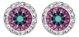 Conjunto Dije Aretes Plata 925 Zirconias Tornasol Mujer - Imagen 7