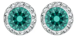 Conjunto Dije Aretes Plata 925 Zirconias Turquesa para Mujer - Imagen 3
