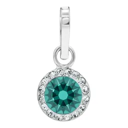 Conjunto Dije Aretes Plata 925 Zirconias Turquesa para Mujer - Imagen 6