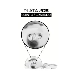 Conjunto Dije Aretes Plata 925 Zirconias Turquesa para Mujer - Imagen 8