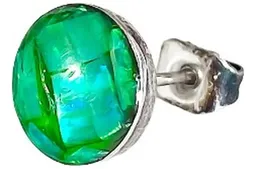 Conjunto Dije Mariposa Plata 925 con Zirconia Verde y Cadena - Imagen 2