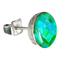 Conjunto Dije Mariposa Plata 925 con Zirconia Verde y Cadena - Imagen 4