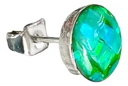 Conjunto Dije Mariposa Plata 925 con Zirconia Verde y Cadena - Imagen 4