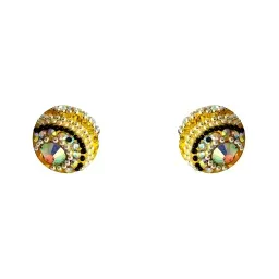 Conjunto Dije Pavo Real Plata 925 Zirconia Amarilla con Cadena - Imagen 2