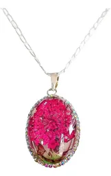 Conjunto Dije y Cadena Plata 925 Árbol de la Vida Ovalado Zirconia Rosa - Imagen 5