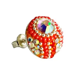 Conjunto Pavo Real Plata .925 con Zirconia Naranja 44cm - Imagen 2