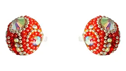 Conjunto Pavo Real Plata .925 con Zirconia Naranja 44cm - Imagen 3