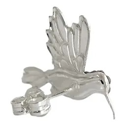Conjunto Plata 925 Colibrí Zirconia Verde con Cadena - Imagen 7