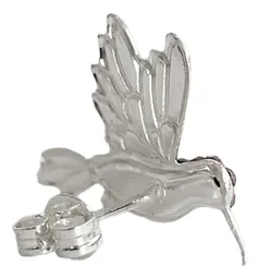 Conjunto Plata 925 Colibrí Zirconia Verde con Cadena - Imagen 7