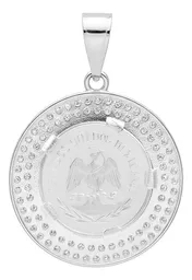 Dije Ángel Centenario Doble Halo Plata .999 con Zirconia - Imagen 2