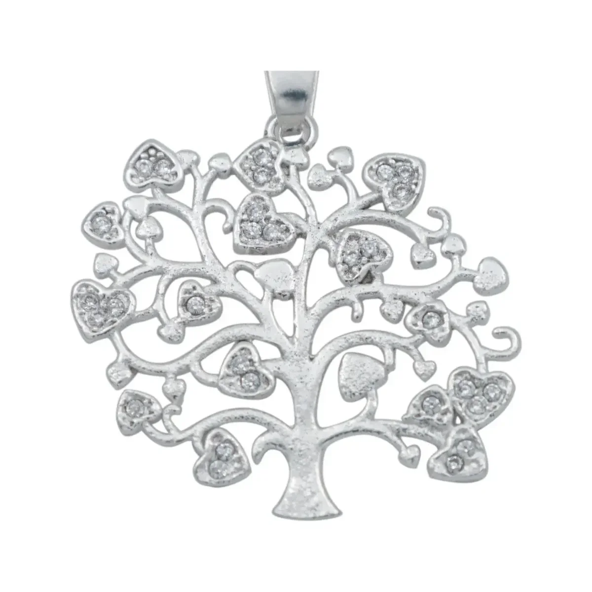 Dije Árbol de la Vida Plata 925 con Corazones y Zirconia - Imagen 2