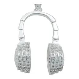 Dije Audífonos Gamer Plata 925 con Zirconia Pulida - Imagen 2