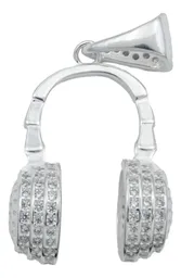 Dije Audífonos Gamer Plata 925 con Zirconia Pulida - Imagen 3