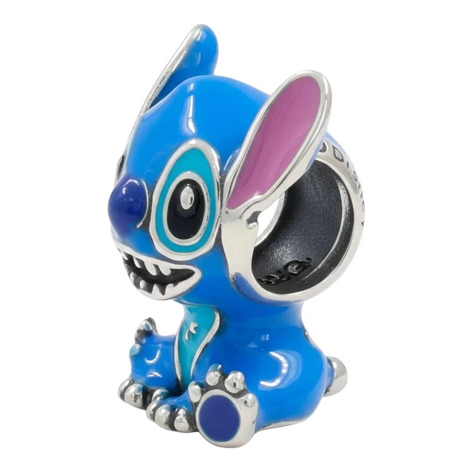 Dije Charm Marciano Azul de Plata .925 Esmaltado 14 mm - Imagen 2