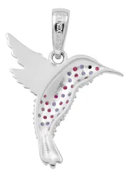Dije Colibrí Plata 925 con Zirconia Transparente - Imagen 2