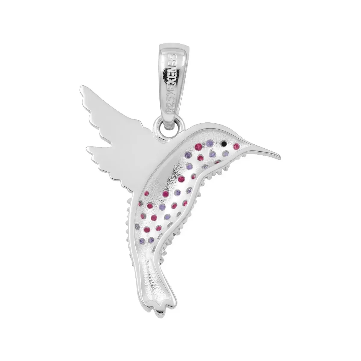 Dije Colibrí Plata 925 con Zirconia Transparente - Imagen 2