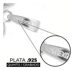 Dije Colibrí Plata 925 con Zirconia Transparente - Imagen 3