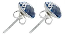 Dije Colibrí Plata 925 Piedrería Azul con Cadena Eslabón - Imagen 4