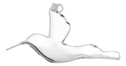 Dije Colibrí Plata 925 Piedrería Azul con Cadena Eslabón - Imagen 5