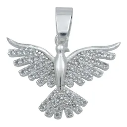 Dije Colibrí Plata 925 Zirconia Blanca - Imagen 2