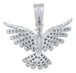 Dije Colibrí Plata 925 Zirconia Blanca - Imagen 3