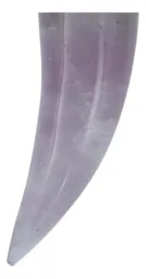 Dije Colmillo Plata 925 con Piedra Natural Morada para Hombre - Imagen 3