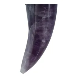 Dije Colmillo Plata 925 Piedra Natural Amatista Hombre - Imagen 3